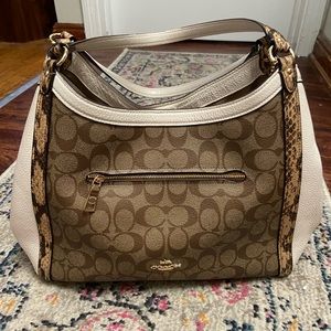 Coach Kristy Snakeskin Purse